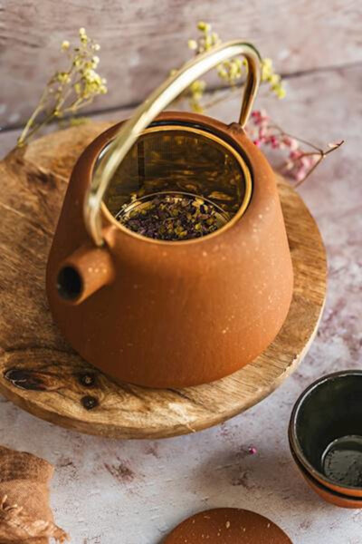 Osaka, żeliwny zestaw do herbaty na 4 osoby	