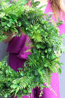 Green Metrena Jungle, zielony wianek na drzwi