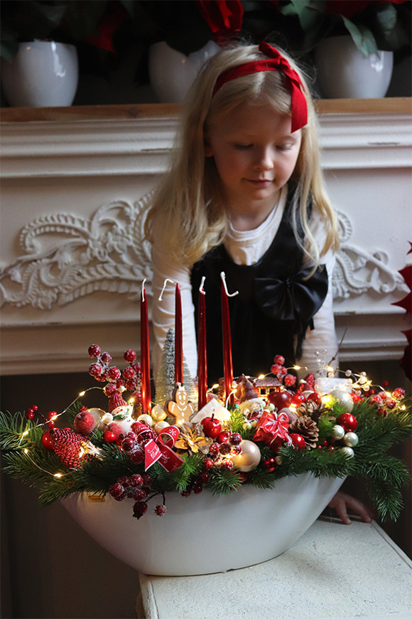 Moko Christmas Laos, adwentowy stroik świąteczny LED