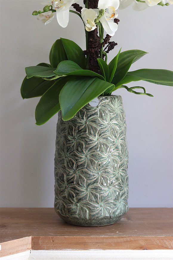 Nedila Tall, sztuczny storczyk w zielonej osłonce