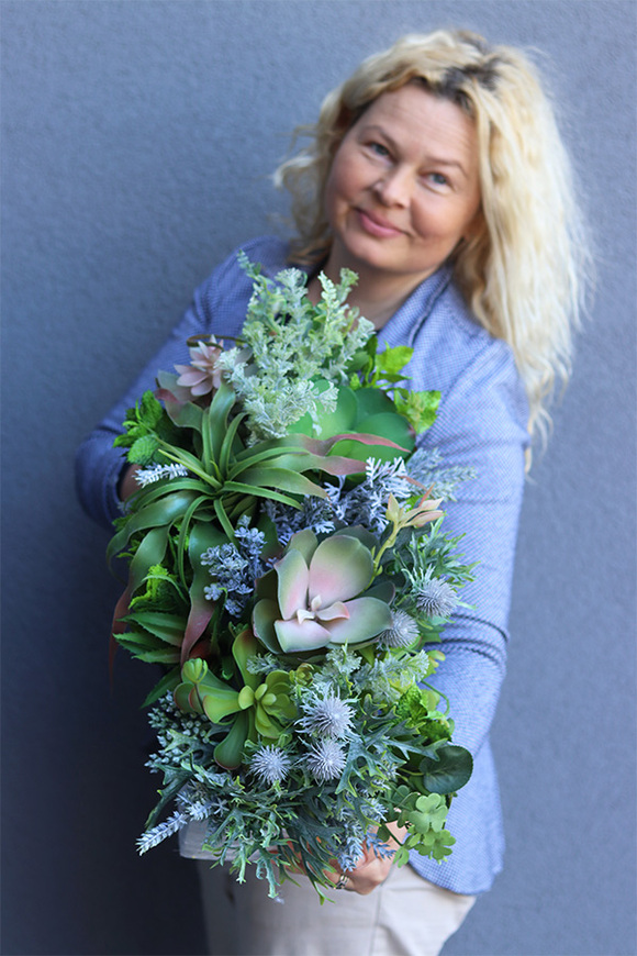 Albertina Sukulenty Saute, zielona dekoracja do twojej donicy