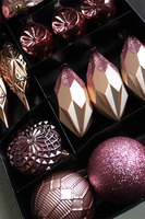 Paris, komplet bombek, różowo-złote