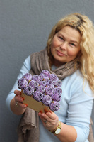 Heartino Violet, kompozycja nagrobna w kształcie serca