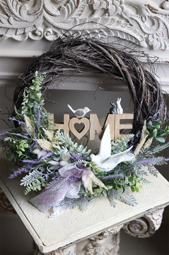 wielkanocny wianek Very Peri Home, rozp.42cm