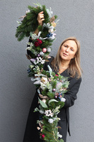 Dekorista, świąteczna girlanda na kominek