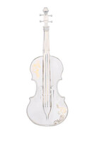 Violin, karafka na stojaku skrzypce