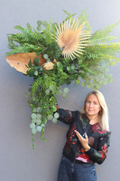 Green Leaves Anturium, zielona girlanda dekoracyjna