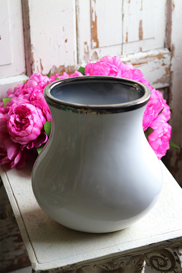 Aura Ciemny Róż, bukiet piwonii w wazonie, wys.45cm 