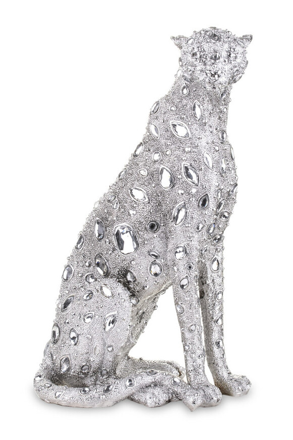 Lampart Diamonds, srebrna figurka dekoracyjna