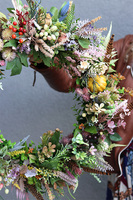 Jesienna Villa, jesienny wianek z piórami