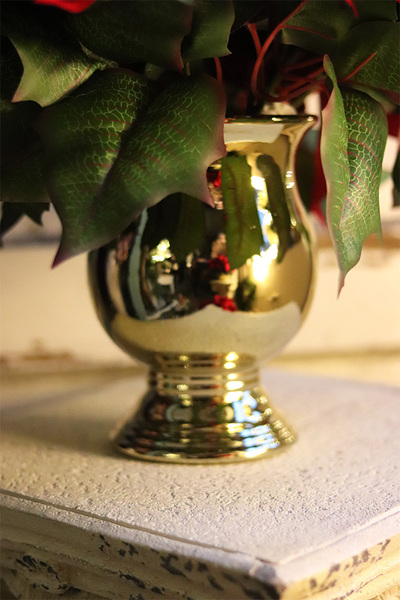 Gwiazda Betlejemska Golderino, wysokiej jakości sztuczna roślina, wym.54x40cm