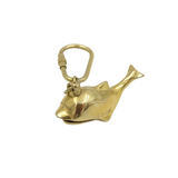 brelok mosiężny - wieloryb, Whale