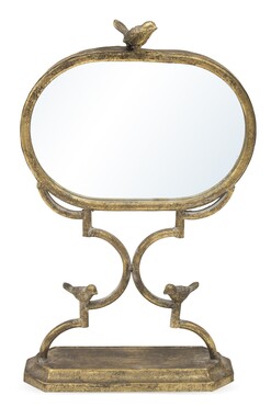 lustro Casablanca Bird w ozdobnej ramie, wym.51.5x32.5x11.5cm 