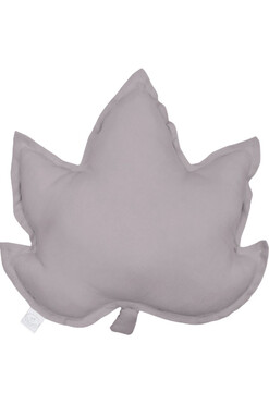 Maple Leaf, lniana poduszka w kształcie liścia, shark, wym.43x43cm
