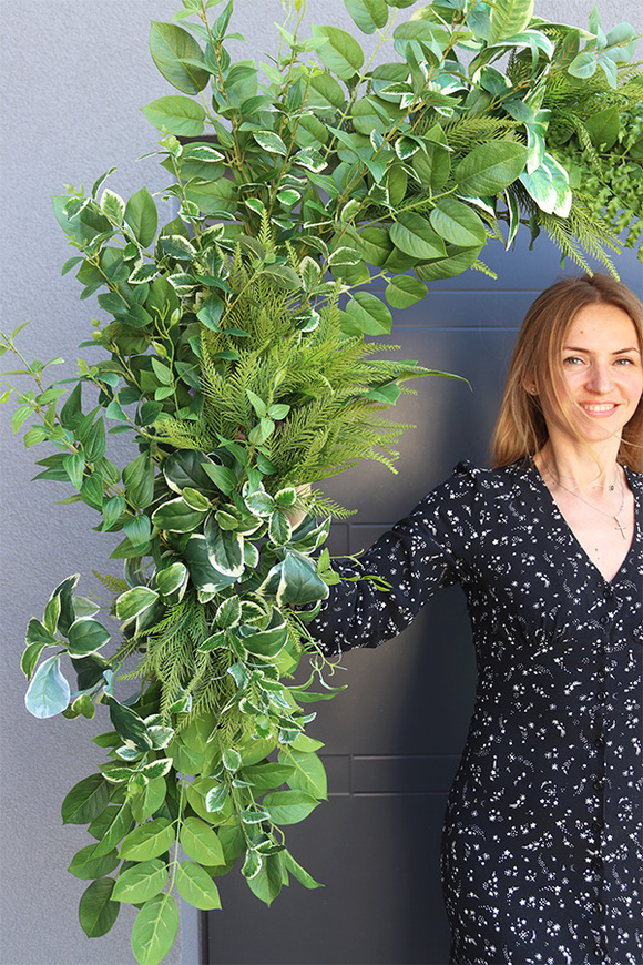 Green Milesa Paprocie, zielona girlanda dekoracyjna