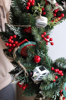 Gubałówka, świąteczny wianek na drzwi