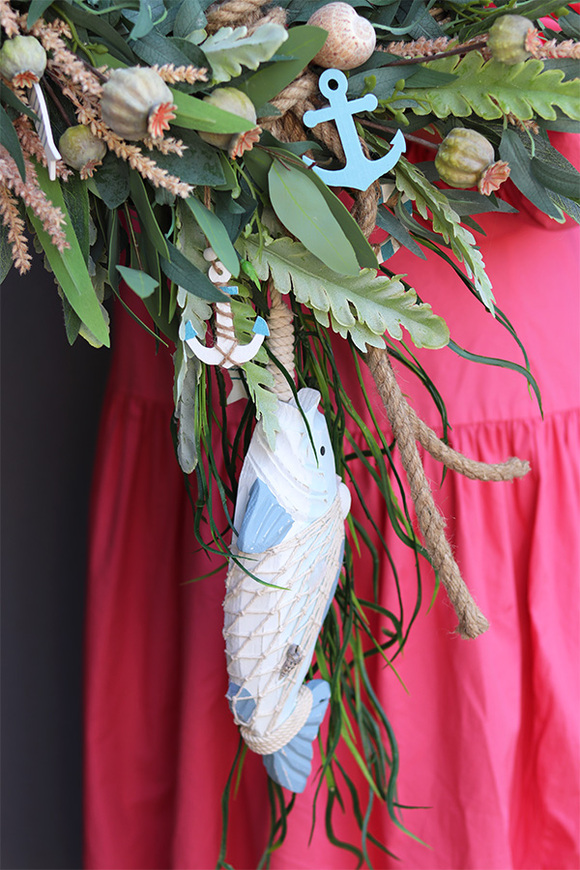 Rybka w Morzu, marynistyczny wianek z rybą