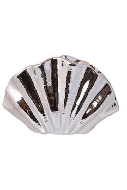 Pacific, figurka muszelka, srebrna, wym.21x13x14cm