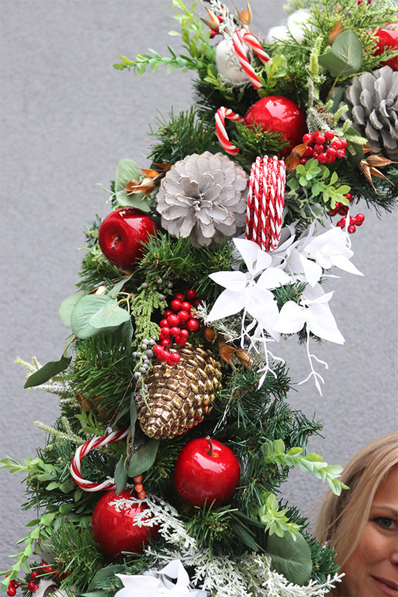 Deluxe Lollypop Candy, świąteczna girlanda na kominek