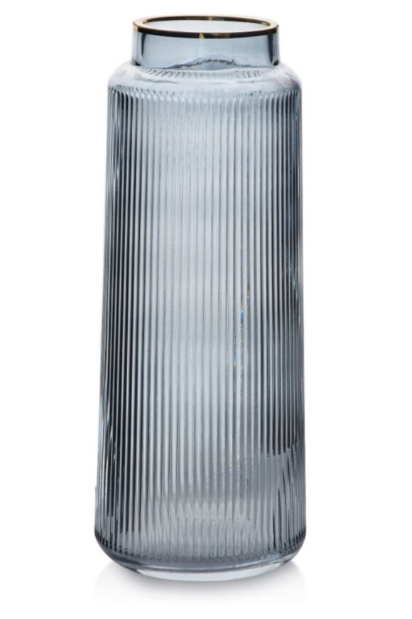 Russo Vase Blue B, szklany wazon 1 szt, wys.30cm