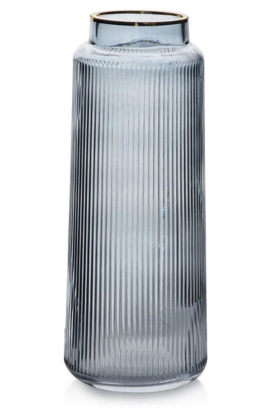 Russo Vase Blue B, szklany wazon 1 szt, wys.30cm