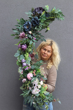 Milenia, girlanda kwiatowa, dł.140cm