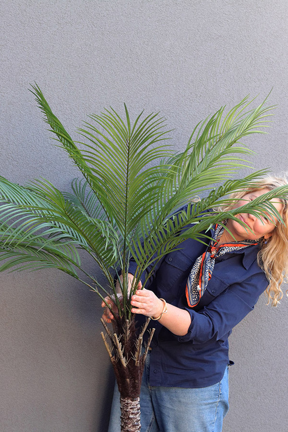 Palma Kanaryjska, sztuczna roślina w doniczce