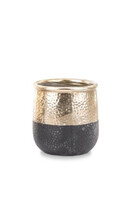 Black&Gold, osłonka / donica, wym.12.5x12x12cm