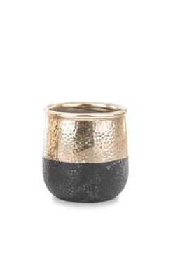Black&Gold, osłonka / donica, wym.12.5x12x12cm
