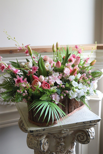 Refrada, wiosenna kompozycja w skrzynce