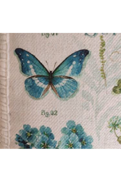 dekoracyjna poduszka patchwork Motyl, róż, wym.45x45cm