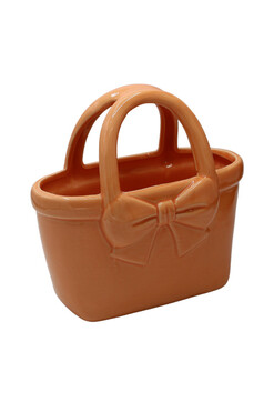 Basket, ceramiczna doniczka - koszyk, większa, wym.27x13x28cm