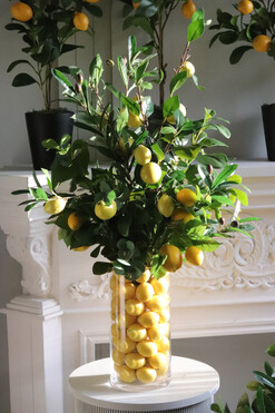 Sicilia Lemon, kompozycja kwiatowa w wazonie, wys.87cm