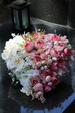 Alice Pastel Volcan, dekoracja nagrobna z dedykacją, wym.23x37x40cm