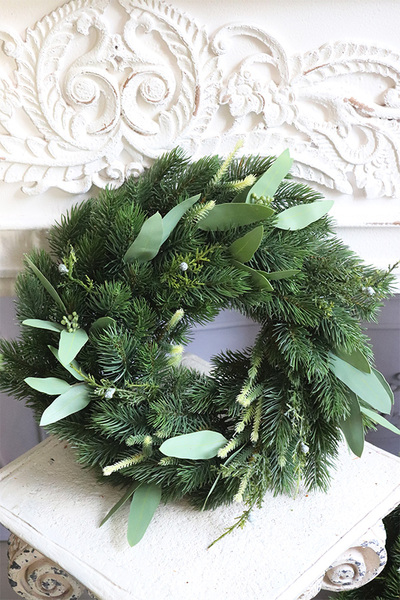  Naturalne Święta Lauric, komplet świątecznych dekoracji, girlanda