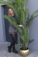 Areca Big GoldLine, wysokiej jakości sztuczna palma w donicy