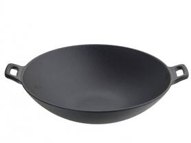 OD RĘKI Cast Iron, żeliwna patelnia wok, śr.36cm