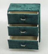 szkatułka / szufladki Florencja Malachit, wym.19.5x15x9.5cm