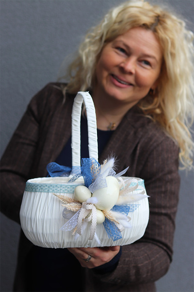 Bertana 2, dekorowany koszyczek wielkanocny