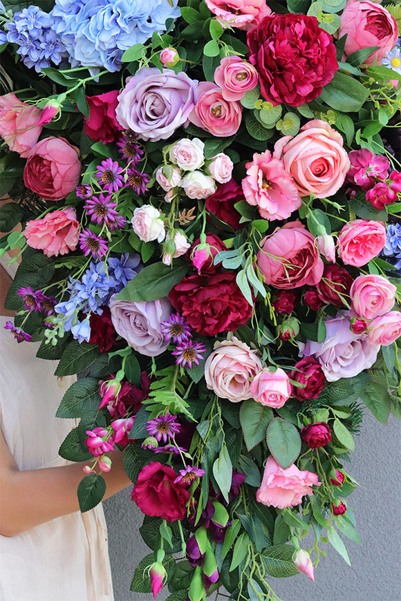 Kolorowa Giganta, duża wiązanka nagrobna