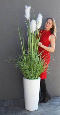 Delanti, wysoka kompozycja ze sztucznej trawy, wys.185cm