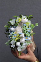 bajkowy stroik wielkanocny, Baranek 3