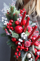 stroik świąteczny na stół, Merry Christmas