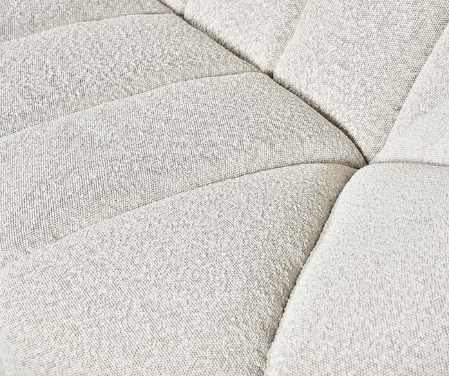 Glamour Bukla, szara sofa