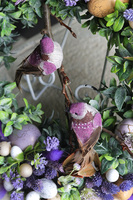 Ptaki Wiosną, kolorowy wianek dekoracyjny