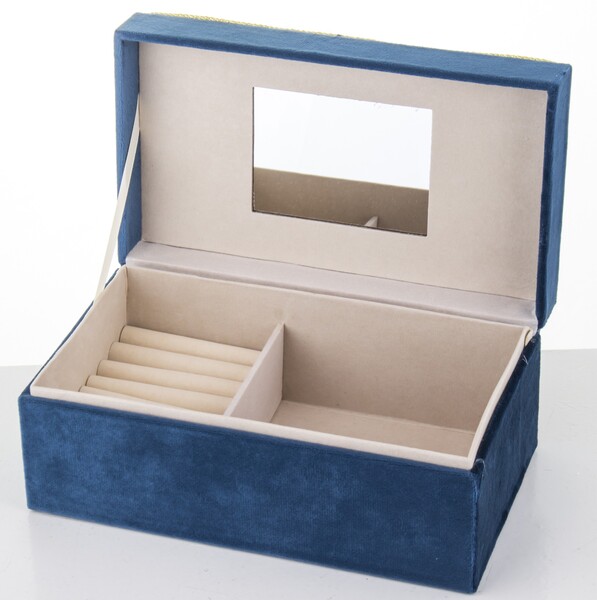 szkatułka / kuferek Florencja Blue, wym.10x22x13cm