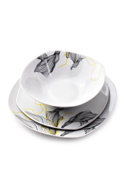 Poetica, komplet zastawy obiadowej, 6 osób, 18 elementów