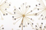 Dandelion, złoty decor ścienny z dmuchawcami, wym.71x81x3cm