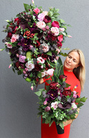 England New, wiązanka nagrobna z jagodami