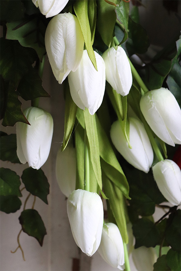 elegancki wieniec nagrobny, Patriota, wym.42x57cm